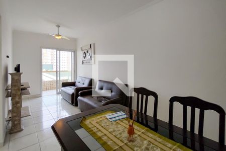 Sala de apartamento para alugar com 1 quarto, 55m² em Aviação, Praia Grande