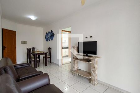 Sala de apartamento para alugar com 1 quarto, 55m² em Aviação, Praia Grande