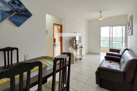 Sala de apartamento para alugar com 1 quarto, 55m² em Aviação, Praia Grande
