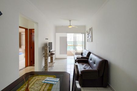 Sala de apartamento para alugar com 1 quarto, 55m² em Aviação, Praia Grande