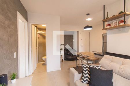 Sala de apartamento para alugar com 1 quarto, 40m² em Centro, Curitiba