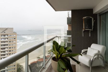 Varanda da Sala de apartamento para alugar com 4 quartos, 189m² em Centro, Guarujá