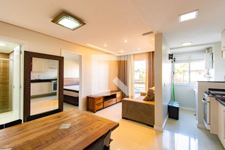 Sala de apartamento para alugar com 1 quarto, 40m² em Igara, Canoas