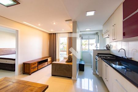 Sala de apartamento para alugar com 1 quarto, 40m² em Igara, Canoas