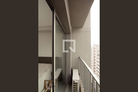 Studio para alugar com 25m², 1 quarto e sem vagaVaranda 