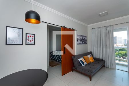 Sala de apartamento para alugar com 1 quarto, 41m² em Várzea da Barra Funda, São Paulo