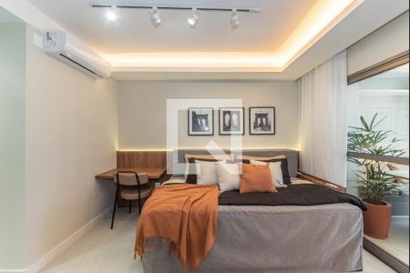 Sala - Quarto  de kitnet/studio para alugar com 1 quarto, 30m² em Jardim das Acacias, São Paulo