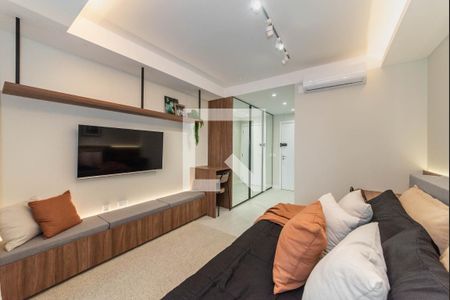 Sala - Quarto  de kitnet/studio para alugar com 1 quarto, 30m² em Jardim das Acacias, São Paulo