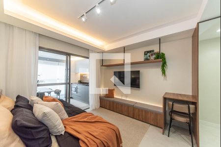 Sala - Quarto  de kitnet/studio para alugar com 1 quarto, 30m² em Jardim das Acacias, São Paulo