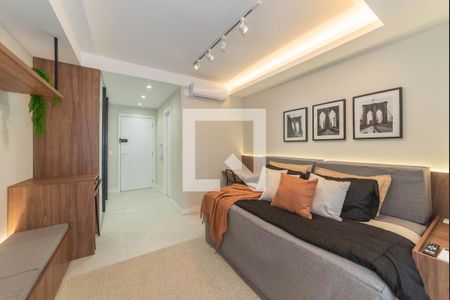 Sala - Quarto  de kitnet/studio para alugar com 1 quarto, 30m² em Jardim das Acacias, São Paulo