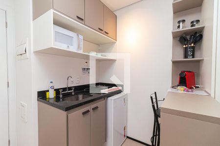 Cozinha de kitnet/studio à venda com 1 quarto, 20m² em Consolação, São Paulo