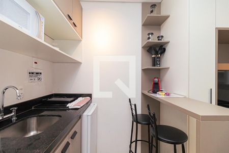 Cozinha de kitnet/studio à venda com 1 quarto, 20m² em Consolação, São Paulo
