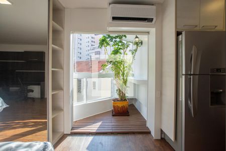 Studio para alugar com 33m², 1 quarto e 1 vagaVaranda da Sala/Quarto