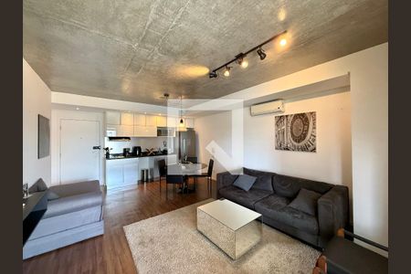 Sala de apartamento para alugar com 1 quarto, 69m² em Cidade Monções, São Paulo