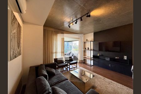 Sala de apartamento para alugar com 1 quarto, 69m² em Cidade Monções, São Paulo