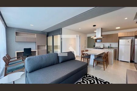 Sala de TV de apartamento para alugar com 2 quartos, 70m² em Pinheiros, São Paulo