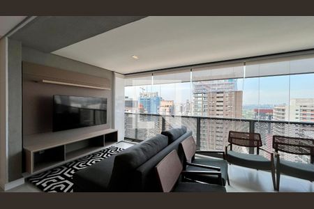 Sala de TV de apartamento para alugar com 2 quartos, 70m² em Pinheiros, São Paulo