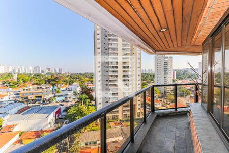Varanda de apartamento à venda com 4 quartos, 197m² em Chácara Santo Antônio (zona Sul), São Paulo