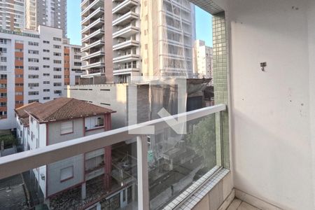 Varanda da Sala de apartamento para alugar com 4 quartos, 149m² em Gonzaga, Santos
