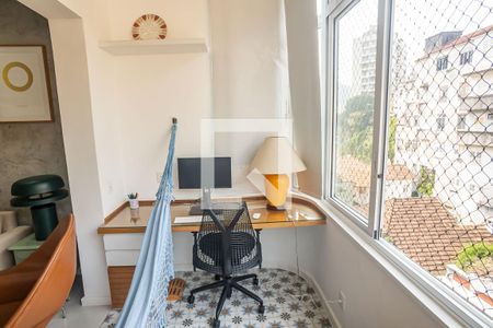 Varanda da Sala de apartamento para alugar com 2 quartos, 85m² em Laranjeiras, Rio de Janeiro