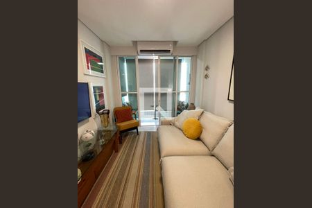 Varanda da Sala de apartamento para alugar com 1 quarto, 60m² em José Menino, Santos