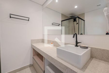 Studio para alugar com 29m², 1 quarto e sem vaga Studio para alugar com 29m², 1 quarto e sem vagaBanheiro