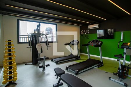 Studio para alugar com 29m², 1 quarto e sem vaga Studio para alugar com 29m², 1 quarto e sem vagaÁrea comum - Academia