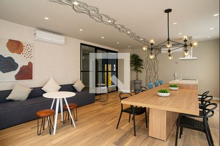 Studio para alugar com 29m², 1 quarto e sem vaga Studio para alugar com 29m², 1 quarto e sem vagaÁrea comum - Salão de festas