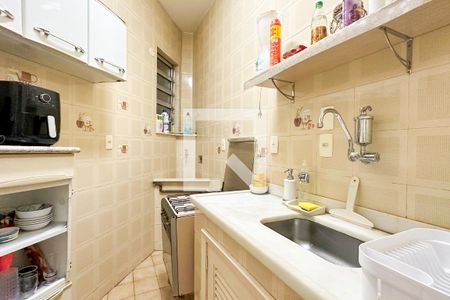 Cozinha de casa de condomínio à venda com 1 quarto, 45m² em Copacabana, Rio de Janeiro