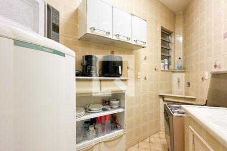 Cozinha de casa de condomínio à venda com 1 quarto, 45m² em Copacabana, Rio de Janeiro