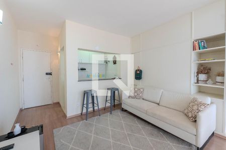 Sala de apartamento para alugar com 1 quarto, 42m² em República, São Paulo