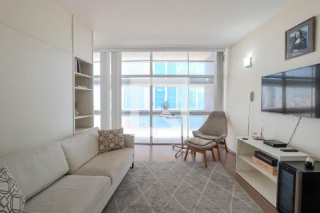 Sala de apartamento para alugar com 1 quarto, 42m² em República, São Paulo