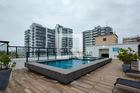 Área comum - Piscina de apartamento para alugar com 1 quarto, 50m² em Ocian, Praia Grande