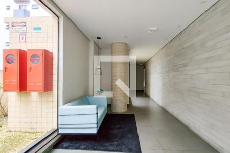 Hall de entrada de apartamento para alugar com 1 quarto, 50m² em Ocian, Praia Grande