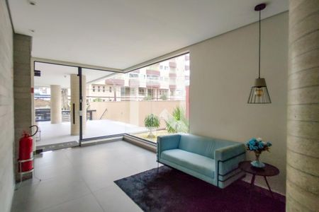 Hall de entrada de apartamento para alugar com 1 quarto, 50m² em Ocian, Praia Grande