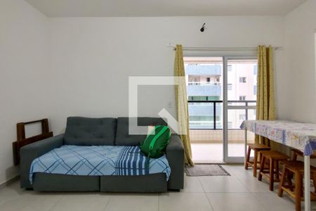 Sala de apartamento para alugar com 1 quarto, 50m² em Ocian, Praia Grande
