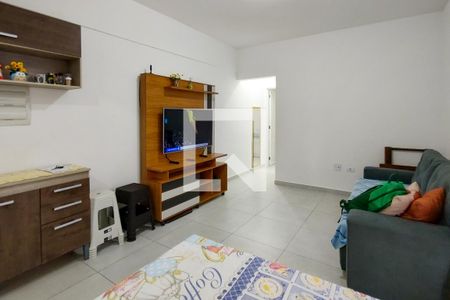 Sala de apartamento para alugar com 1 quarto, 50m² em Ocian, Praia Grande