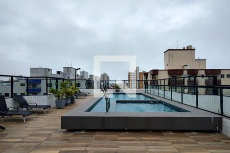 Área comum - Piscina de apartamento para alugar com 1 quarto, 50m² em Ocian, Praia Grande