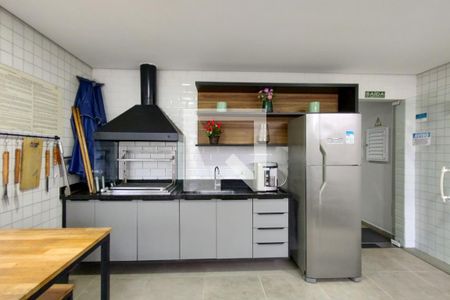 Área comum - Churrasqueira de apartamento para alugar com 1 quarto, 50m² em Ocian, Praia Grande