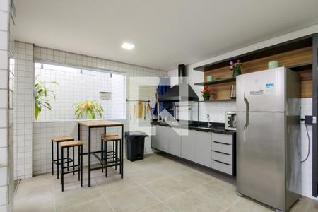 Área comum - Churrasqueira de apartamento para alugar com 1 quarto, 50m² em Ocian, Praia Grande