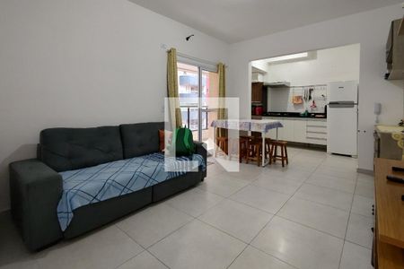 Sala de apartamento para alugar com 1 quarto, 50m² em Ocian, Praia Grande