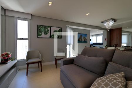 Sala de apartamento à venda com 3 quartos, 120m² em Vila Bastos, Santo André