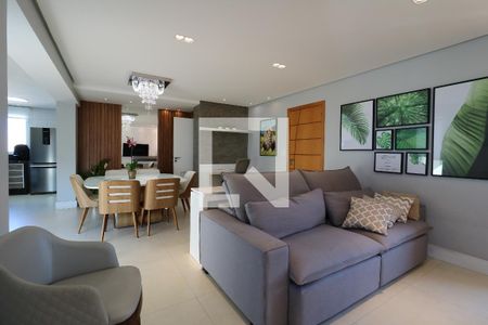 Sala de apartamento à venda com 3 quartos, 120m² em Vila Bastos, Santo André