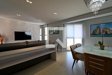Sala de apartamento à venda com 3 quartos, 120m² em Vila Bastos, Santo André