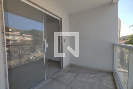 Varanda da Sala (placa) de apartamento para alugar com 2 quartos, 70m² em Taquara, Rio de Janeiro