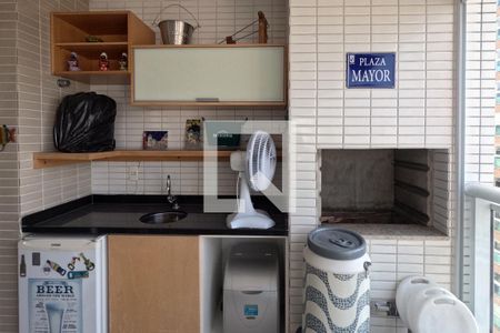 Varanda da Sala de apartamento para alugar com 3 quartos, 189m² em Gonzaga, Santos