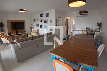 Sala  de apartamento para alugar com 3 quartos, 189m² em Gonzaga, Santos