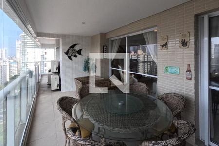 Varanda da Sala de apartamento para alugar com 3 quartos, 189m² em Gonzaga, Santos