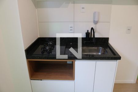 Sala/cozinha de apartamento à venda com 1 quarto, 26m² em Santa Cecilia, São Paulo