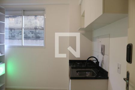 Sala/cozinha de apartamento à venda com 1 quarto, 26m² em Santa Cecilia, São Paulo